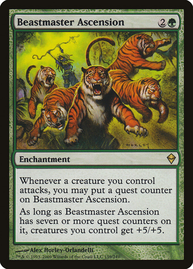 Beastmaster Ascension [Zendikar] | Nerdz Cafe